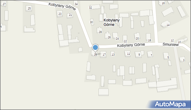 Kobylany Górne, Kobylany Górne, 19, mapa Kobylany Górne