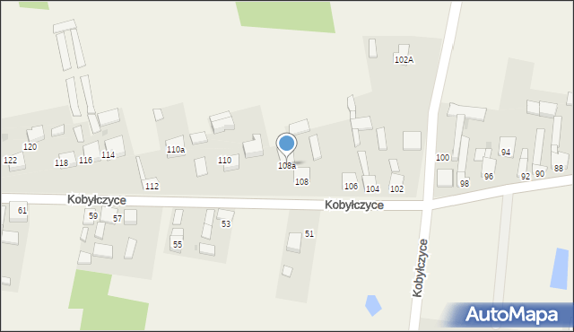 Kobyłczyce, Kobyłczyce, 108a, mapa Kobyłczyce