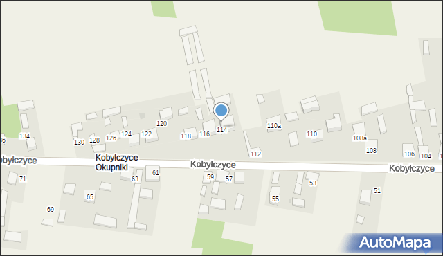 Kobyłczyce, Kobyłczyce, 114, mapa Kobyłczyce