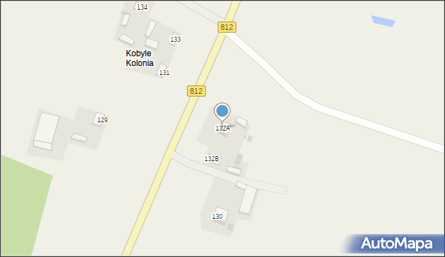 Kobyle, Kobyle, 132A, mapa Kobyle