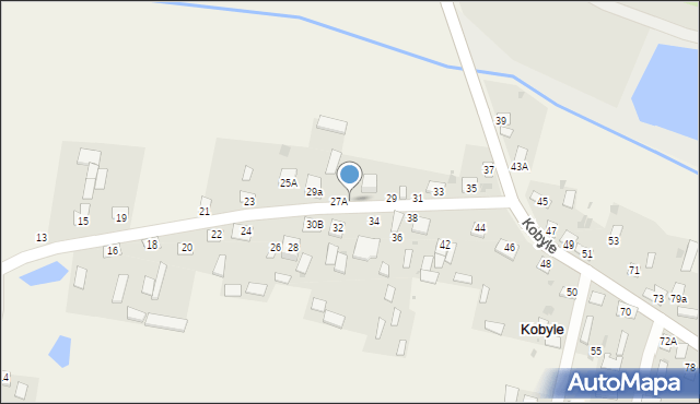 Kobyle, Kobyle, 27B, mapa Kobyle