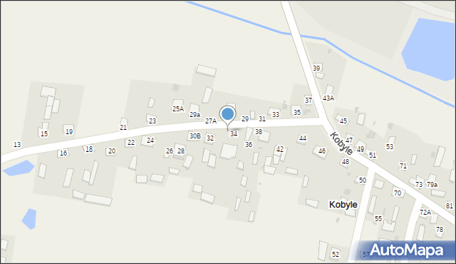 Kobyle, Kobyle, 34A, mapa Kobyle