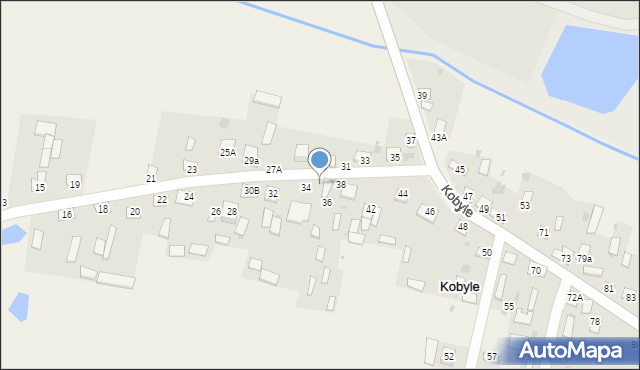 Kobyle, Kobyle, 34B, mapa Kobyle