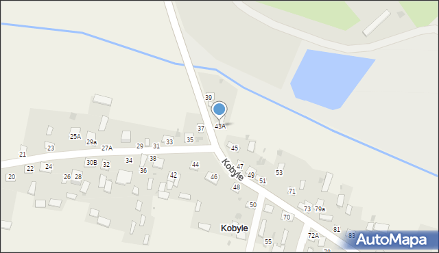 Kobyle, Kobyle, 43A, mapa Kobyle