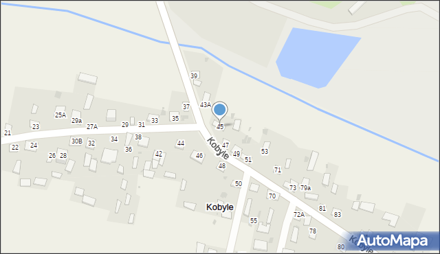 Kobyle, Kobyle, 45, mapa Kobyle