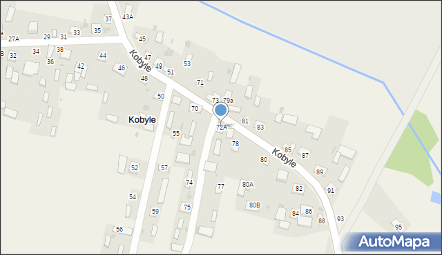 Kobyle, Kobyle, 72A, mapa Kobyle