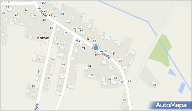 Kobyle, Kobyle, 80, mapa Kobyle