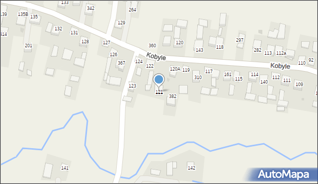 Kobyle, Kobyle, 121, mapa Kobyle