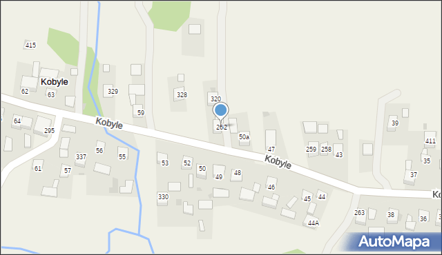 Kobyle, Kobyle, 262, mapa Kobyle