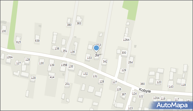 Kobyle, Kobyle, 284, mapa Kobyle