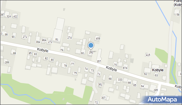 Kobyle, Kobyle, 291, mapa Kobyle