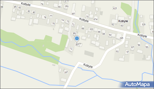 Kobyle, Kobyle, 307, mapa Kobyle