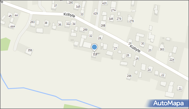 Kobyle, Kobyle, 318, mapa Kobyle