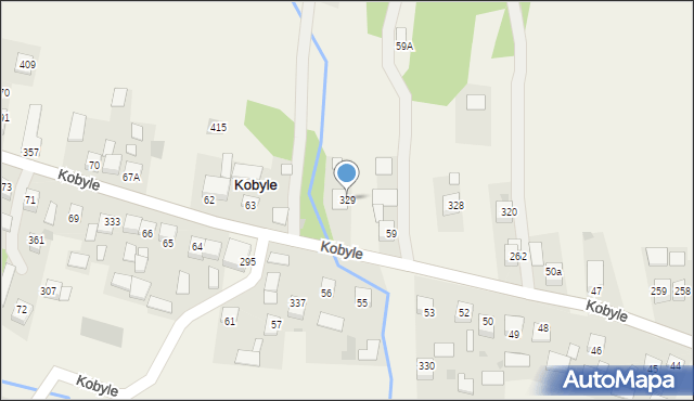 Kobyle, Kobyle, 329, mapa Kobyle