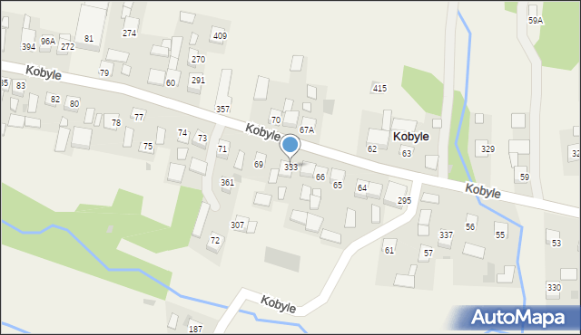 Kobyle, Kobyle, 333, mapa Kobyle