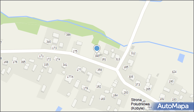 Kobyle, Kobyle, 343, mapa Kobyle