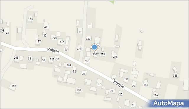 Kobyle, Kobyle, 346, mapa Kobyle