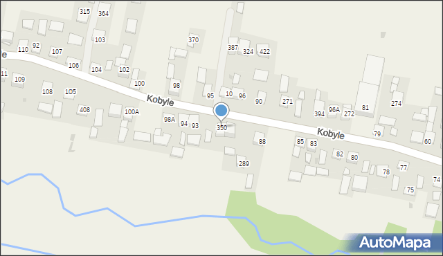 Kobyle, Kobyle, 350, mapa Kobyle