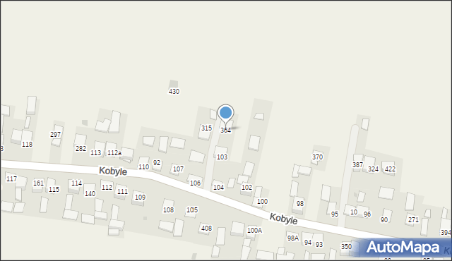 Kobyle, Kobyle, 364, mapa Kobyle