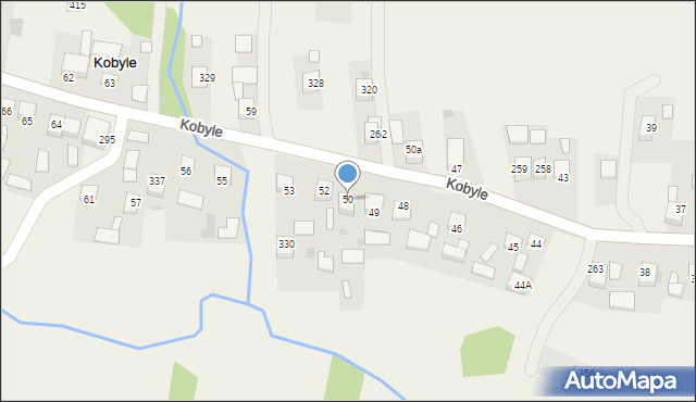 Kobyle, Kobyle, 50, mapa Kobyle