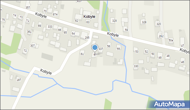 Kobyle, Kobyle, 57, mapa Kobyle