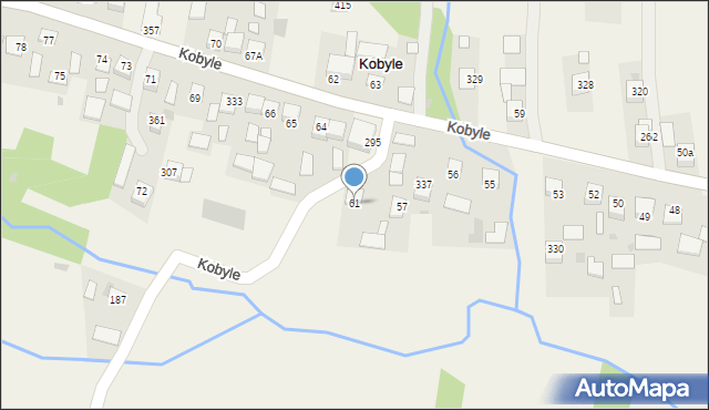 Kobyle, Kobyle, 61, mapa Kobyle