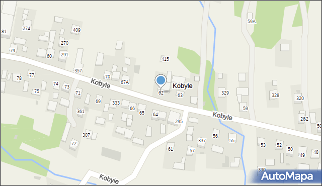Kobyle, Kobyle, 62, mapa Kobyle