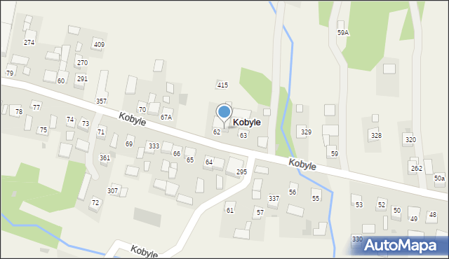 Kobyle, Kobyle, 62A, mapa Kobyle