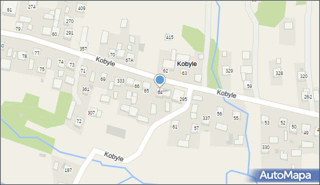 Kobyle, Kobyle, 64, mapa Kobyle