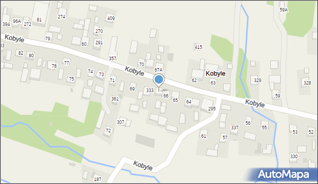 Kobyle, Kobyle, 67, mapa Kobyle