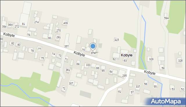 Kobyle, Kobyle, 67A, mapa Kobyle