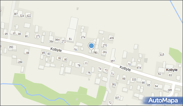 Kobyle, Kobyle, 76B, mapa Kobyle