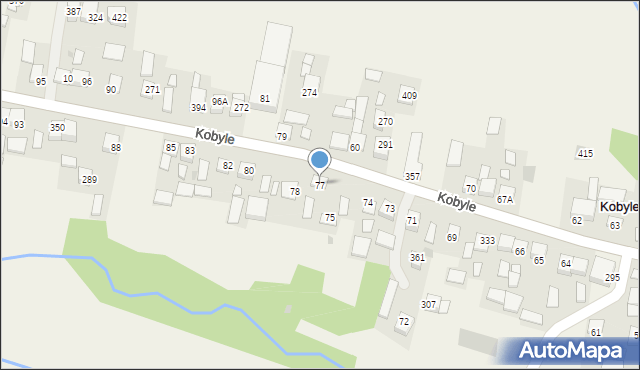 Kobyle, Kobyle, 77, mapa Kobyle