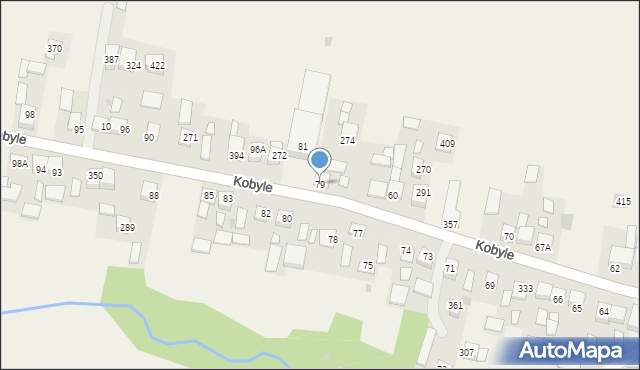 Kobyle, Kobyle, 79, mapa Kobyle