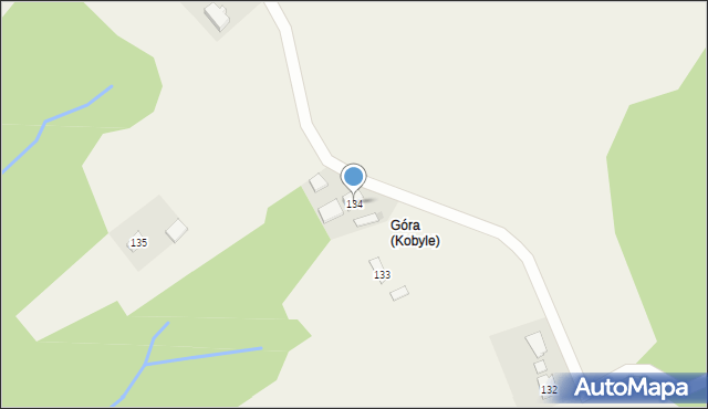 Kobyle, Kobyle, 134, mapa Kobyle