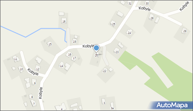 Kobyle, Kobyle, 20, mapa Kobyle