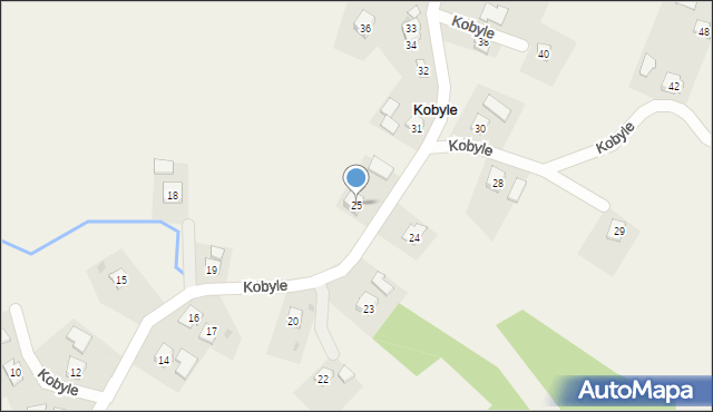 Kobyle, Kobyle, 25, mapa Kobyle