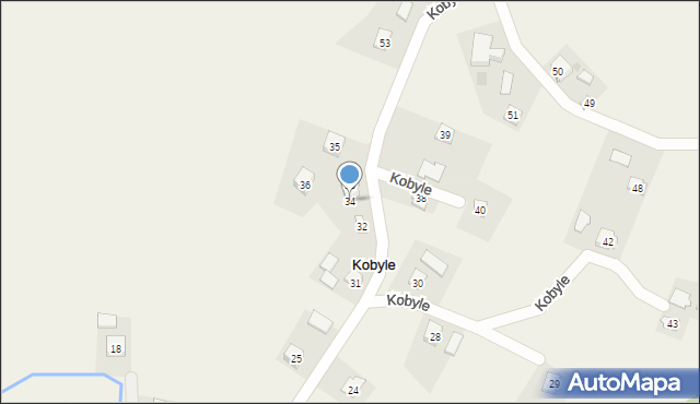 Kobyle, Kobyle, 34, mapa Kobyle