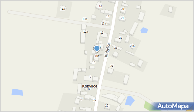 Kobylice, Kobylice, 10a, mapa Kobylice