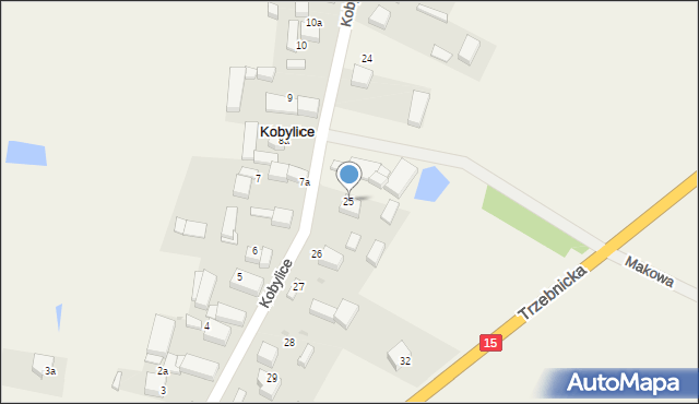 Kobylice, Kobylice, 25, mapa Kobylice