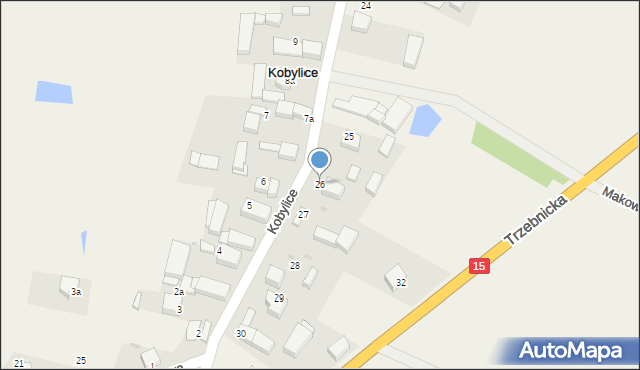 Kobylice, Kobylice, 26, mapa Kobylice