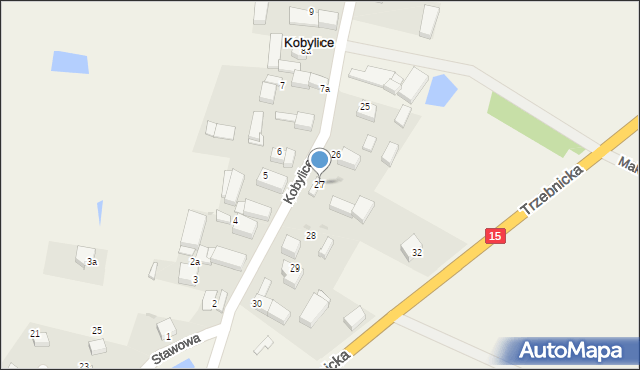 Kobylice, Kobylice, 27, mapa Kobylice