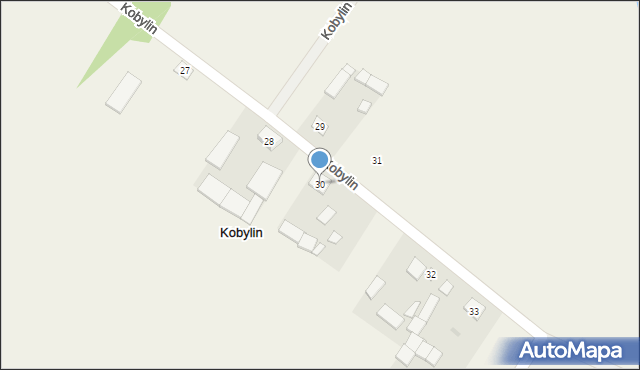 Kobylin, Kobylin, 30, mapa Kobylin