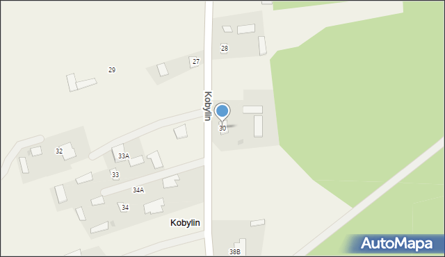 Kobylin, Kobylin, 30, mapa Kobylin