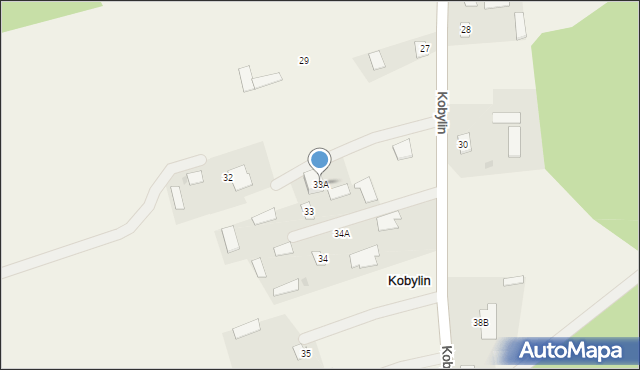 Kobylin, Kobylin, 33A, mapa Kobylin