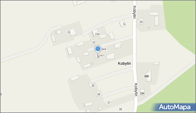 Kobylin, Kobylin, 34, mapa Kobylin