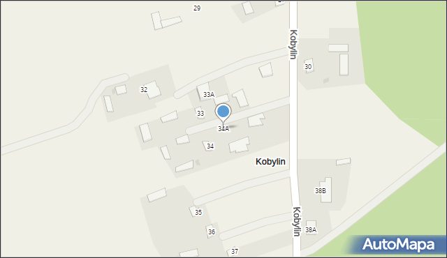 Kobylin, Kobylin, 34A, mapa Kobylin