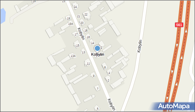 Kobylin, Kobylin, 10, mapa Kobylin