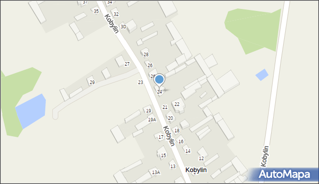 Kobylin, Kobylin, 24, mapa Kobylin