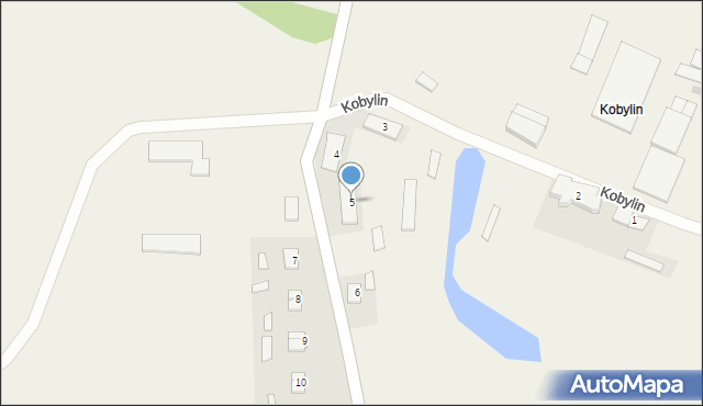Kobylin, Kobylin, 5, mapa Kobylin